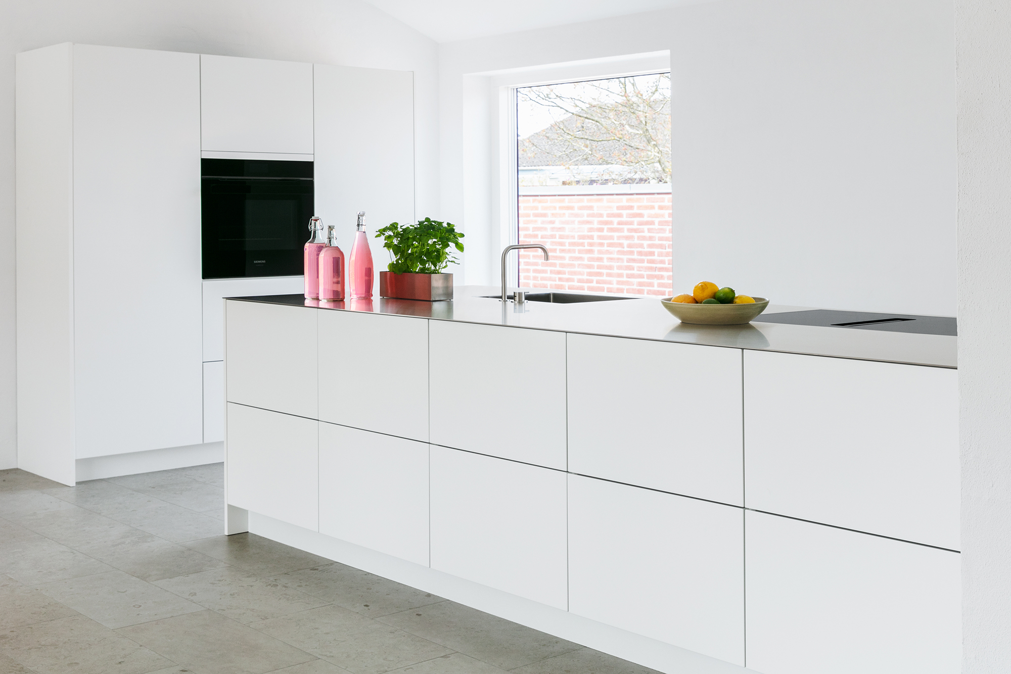 Stainless kitchen worktops - Purus