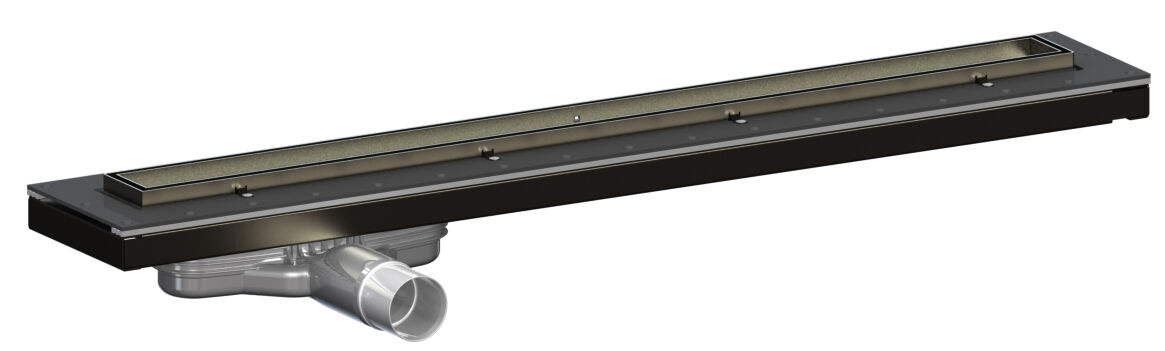 52739+and+52745 Purusline Living 600 with Low Outlet and Tile Insert Grate